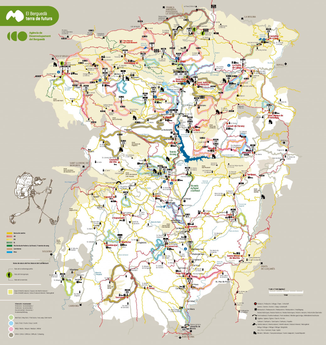 Mapa Camins del Berguedà